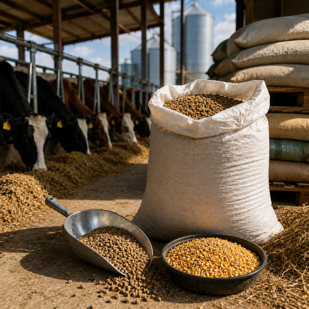 Piensos de primeras marcas para alimentación animal. Distribuidores de Maxcottex y venta de cereales para ganadería.